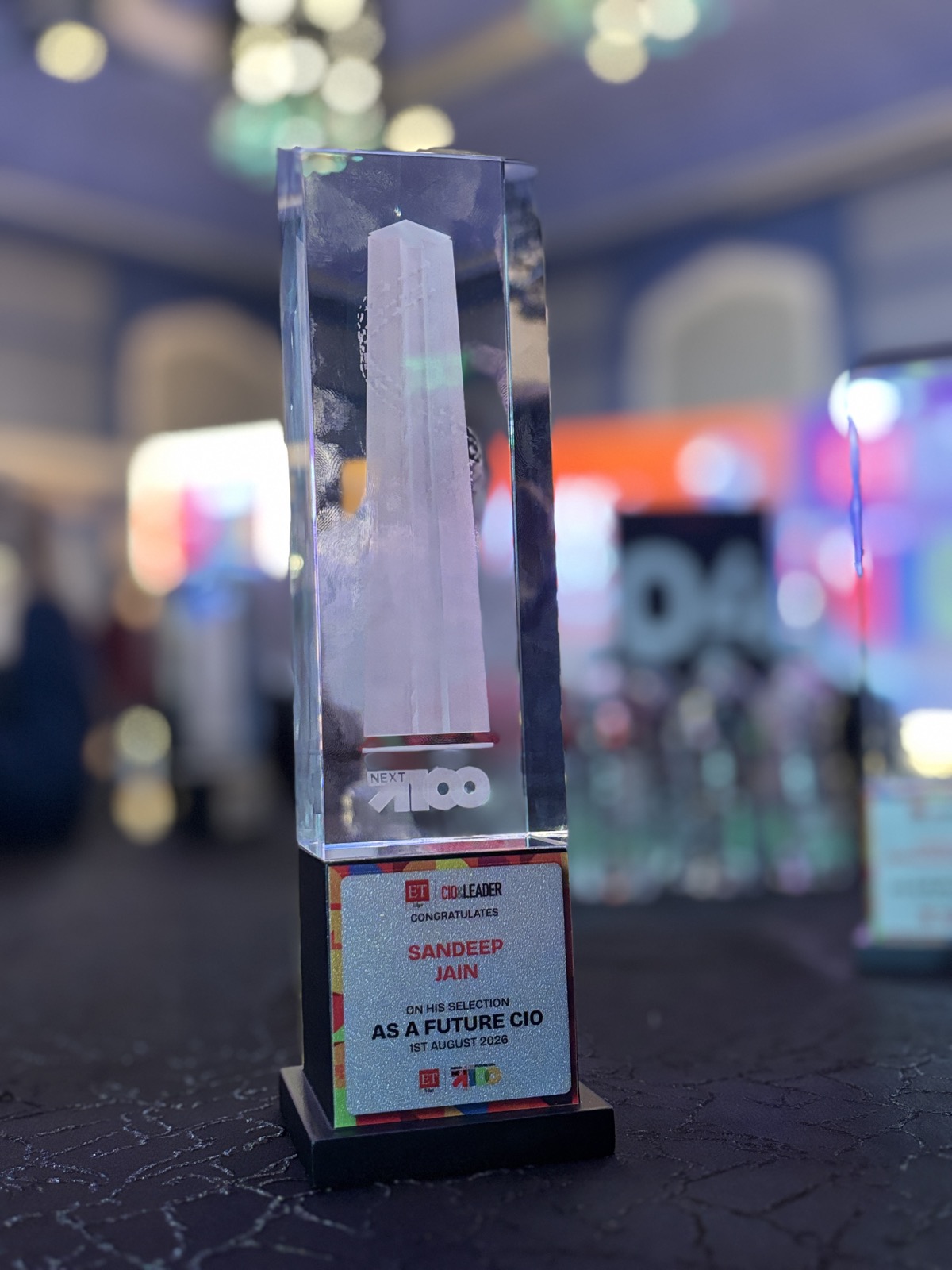 Next100 Future CIO of India 2026 trophy