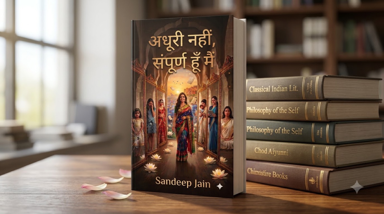 Adhuri Nahi, Sampoorn Hu Main book on a table